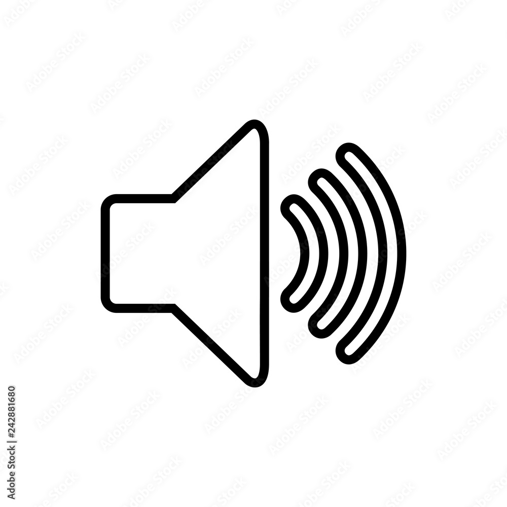 Speaker icon vector. Volume icon. Loudspeaker icon vector Speaker icon vector. Volume icon. Loudspeaker icon vector