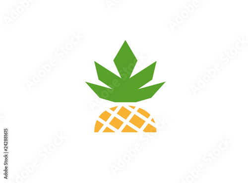 Half ananas logo