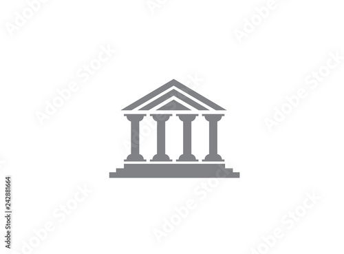 column pillar building logo vector image
