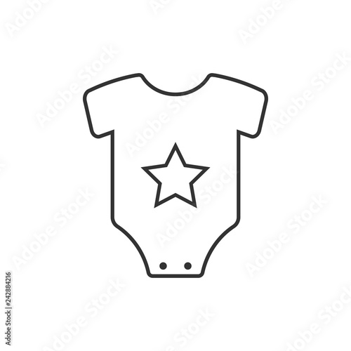 Kids Onesie icon. Vector illustration, flat design.