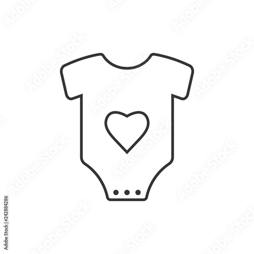 Kids Onesie icon. Vector illustration, flat design.