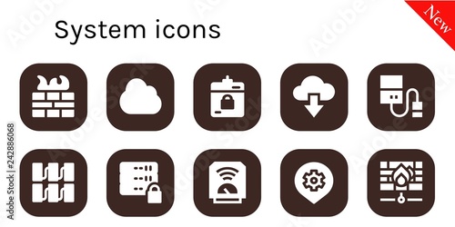  system icon set