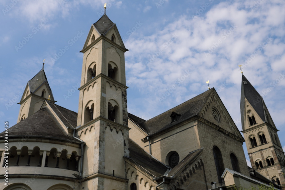 Koblenz Kastorkirche - Stockfoto