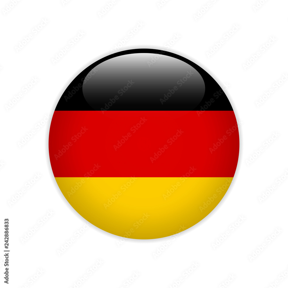 Germany flag on button Germany flag on button