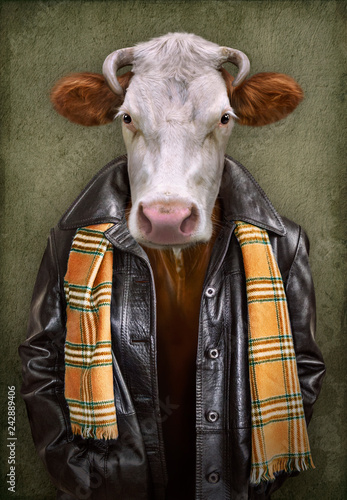 cow-in-clothes-man-with-a-head-of-an-cow-concept-graphic-in-vintage-style-with-soft-oil-painting-style