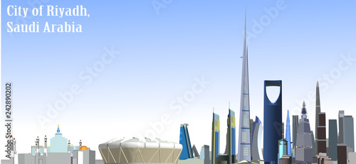 Vector City of Riyadh, Saudi Arabia