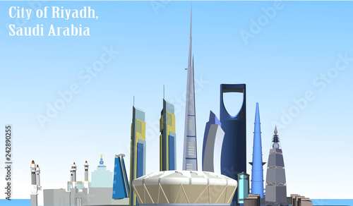 Vector City of Riyadh, Saudi Arabia