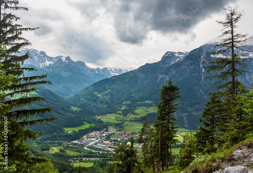 Summer Alpine country panorama (Austria)