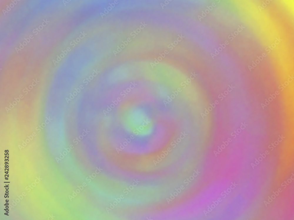 Optical illusion of radial blur effect. Abstract background with iridescent mesh gradient. Colorful noise, special effect. Colorful shades. Visual illusion of oil paintings. Vector EPS10 Optical illusion of radial blur effect. Abstract background with iridescent mesh gradient. Colorful noise, special effect. Colorful shades. Visual illusion of oil paintings. Vector EPS10