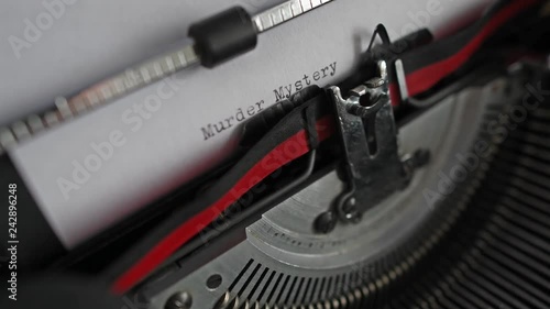 Typewriter spelling out 