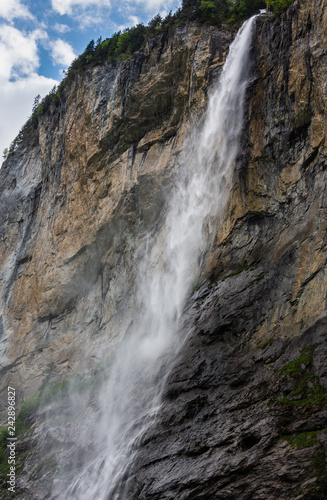 Lauterbrunnen Staubbach Waterfall  Switzerland