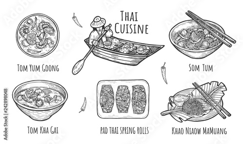 Thai traditional cuisine photo