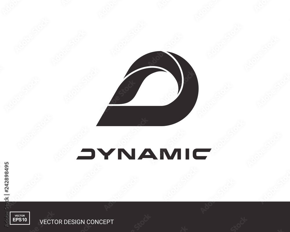 Letter D emblem. Template for company logo. Letter D emblem. Template for company logo.
