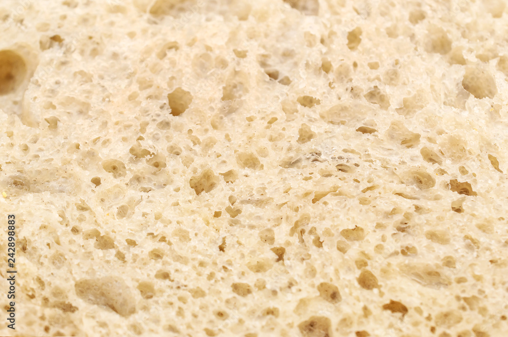 Texture of bread. Close up.
