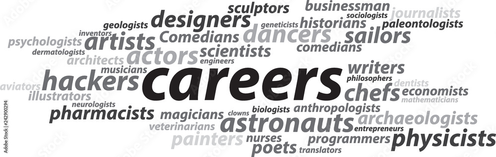 careers typography lettering vector illustration careers typography lettering vector illustration