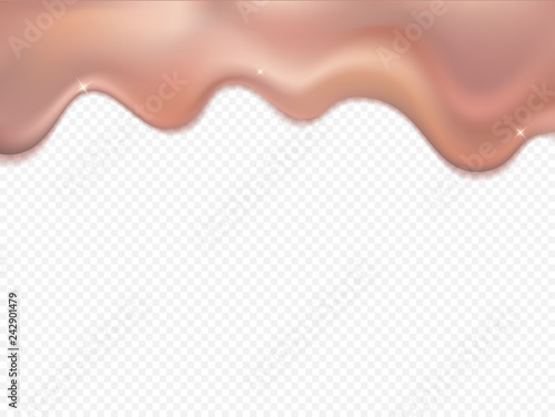 Gold rose foil drip pattern