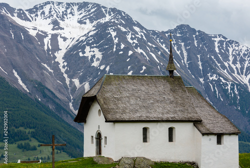 Small Church in Bettmeralp, Alps, Switzerland