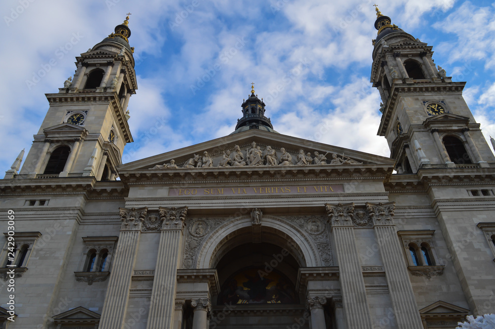 St. Stephen's Basilica (Szent Istvan Bazilika) in Budapest on December 29, 2017.