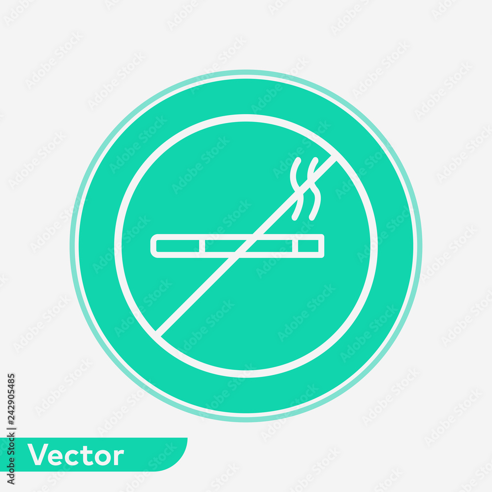 No smoking vector icon sign symbol No smoking vector icon sign symbol
