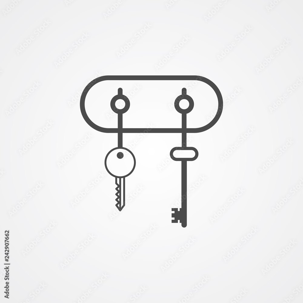 Key hanger vector icon sign symbol Key hanger vector icon sign symbol