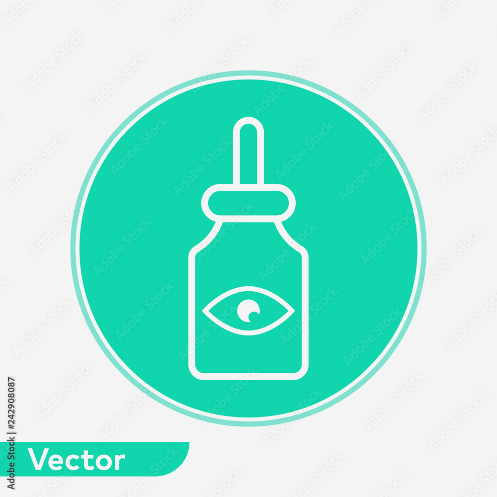 Eye drop vector icon sign symbol Eye drop vector icon sign symbol