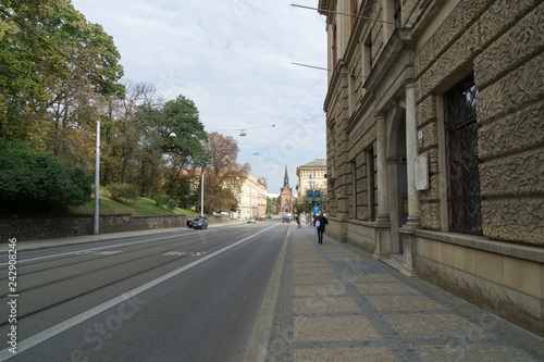 Brno, Czech Republic - Sep 12 2018: Buildings in the center of Brno city. Czech Republic