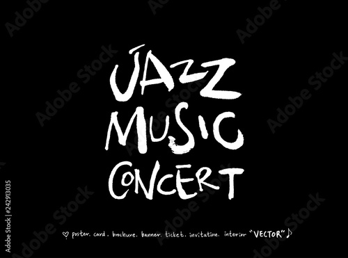 음악회 포스터 / 손으로 그린 음악 일러스트