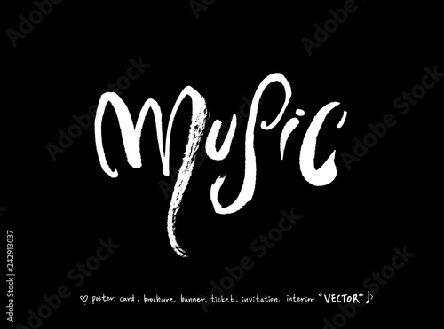 음악회 포스터 / 손으로 그린 음악 일러스트