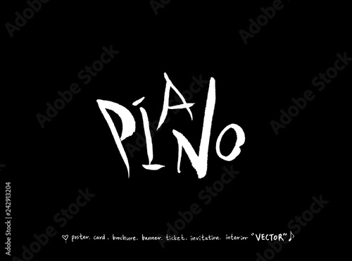 음악회 포스터 / 손으로 그린 음악 일러스트