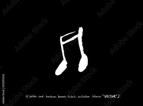 음악회 포스터 / 손으로 그린 음악 일러스트