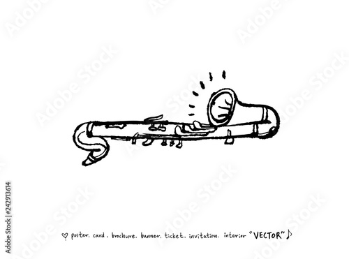 음악회 포스터 / 손으로 그린 음악 일러스트