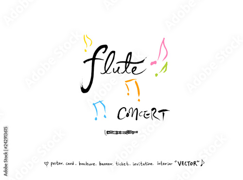 음악회 포스터 / 손으로 그린 음악 일러스트