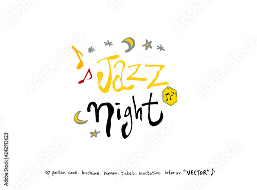 음악회 포스터 / 손으로 그린 음악 일러스트