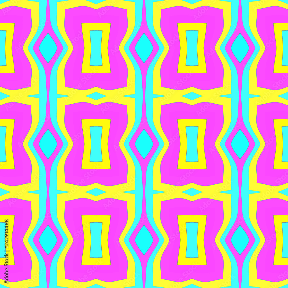 Seamless background pattern with a variety of multicolored lines. Seamless background pattern with a variety of multicolored lines.