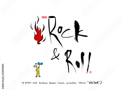 음악회 포스터 / 손으로 그린 음악 일러스트