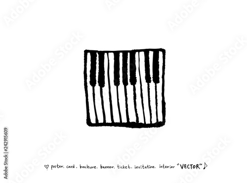 음악회 포스터 / 손으로 그린 음악 일러스트