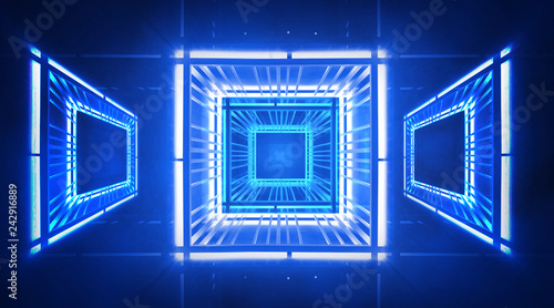 Abstract tunnel, corridor, ...