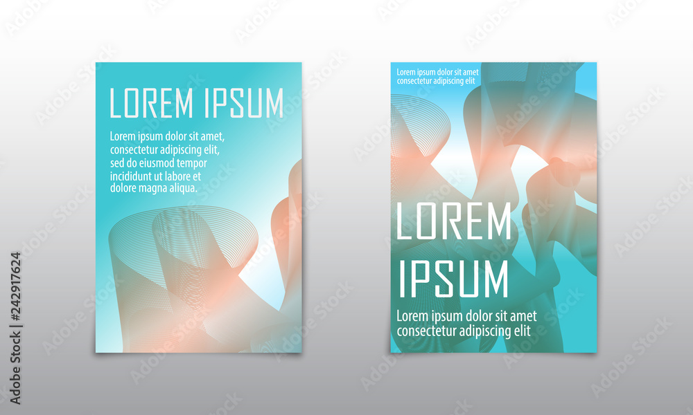 Cover set abstract design. Liquid wave background. Flow shapes vector. Cover set abstract design. Liquid wave background. Flow shapes vector.