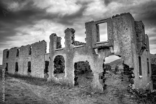 Ruins of an old stone house