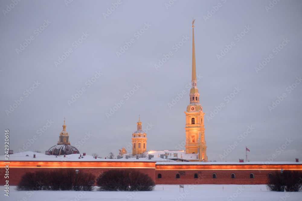 Peter and Paul Fortress in St.Petersburg.