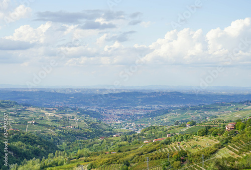 View of the city of Alba  Piedmont - Italy