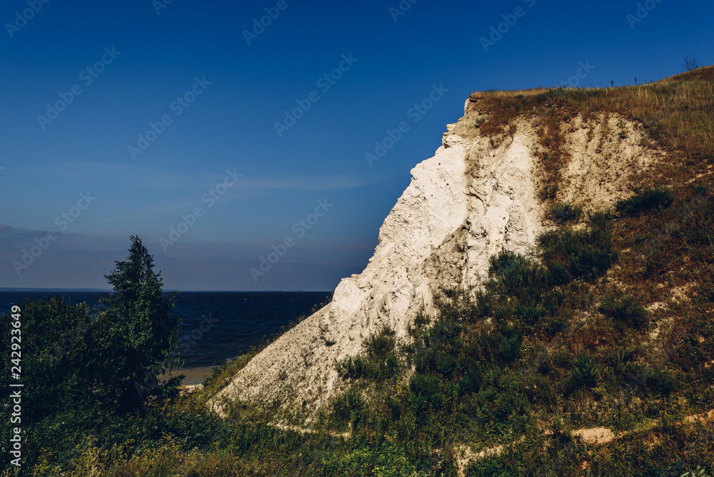 Landscape of a dolomite cliff