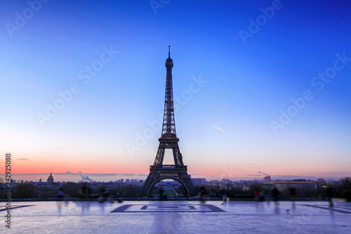 Sunrise over Eiffel Tower, Paris