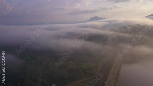 fly to see cloud to on the muontain at chiang mai thailand photo