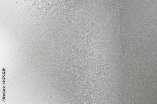 Texture of reflection on rough old silver metal plate, abstract background