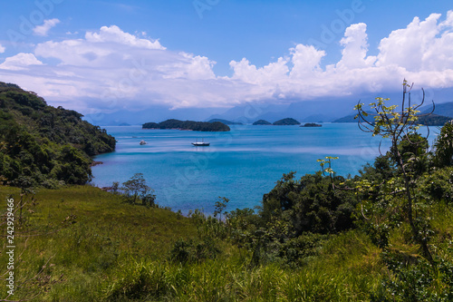 The Atlantic ocean view in Angra dos Reis, Rio de Janeiro.