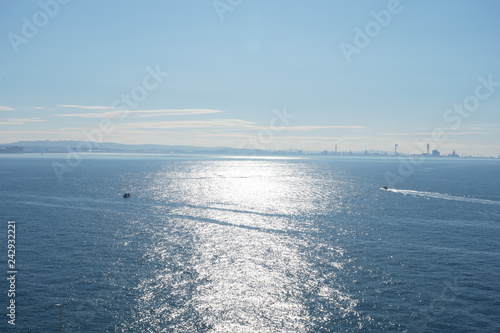 Ship on the bay 