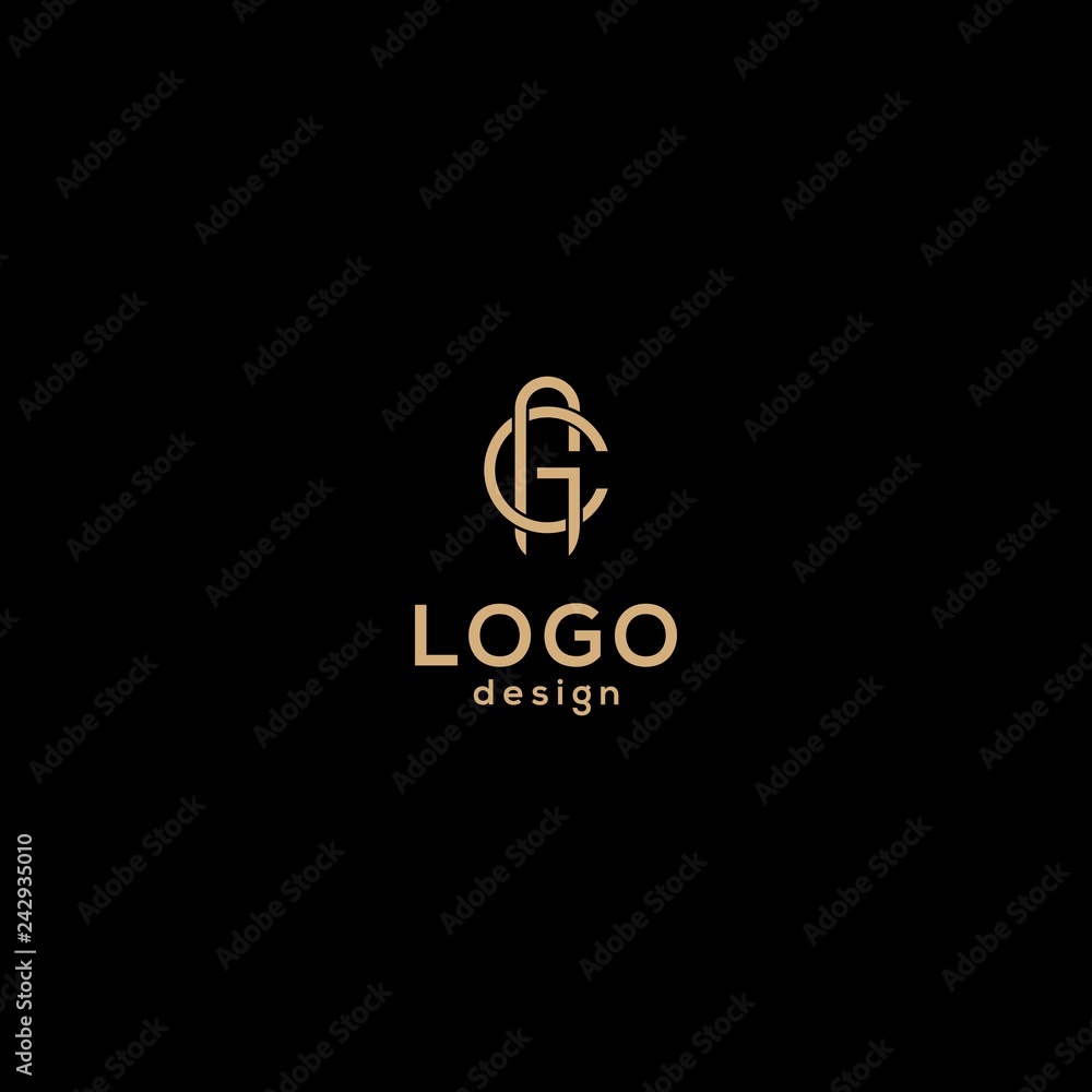 Vector logo design,initials c a Vector logo design,initials c a