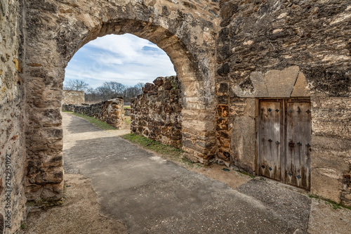 Inside the Mission Gate - San Antonio  Texas