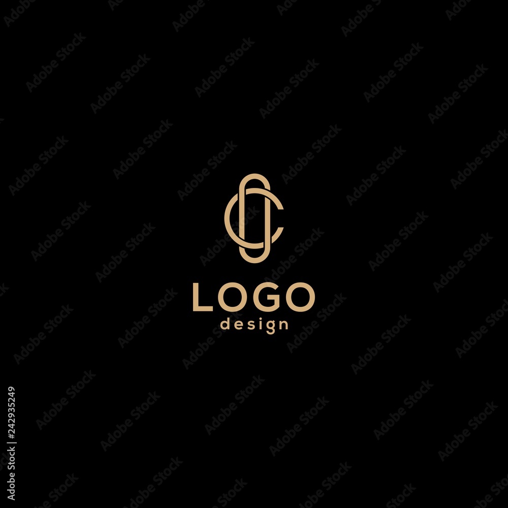 Vector logo design,initials c o Vector logo design,initials c o